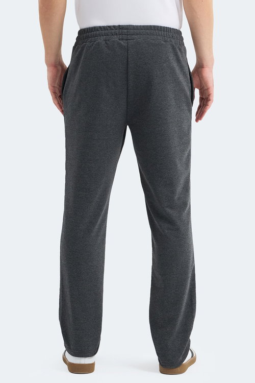 Slazenger OTEKS Erkek Cepli Koyu Gri Eşofman Altı