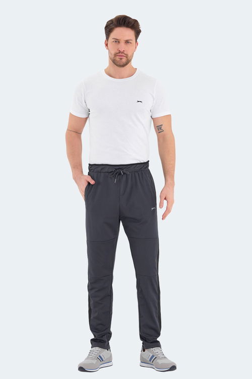 Slazenger OXFORD IN Erkek Cepli Koyu Gri Eşofman Altı