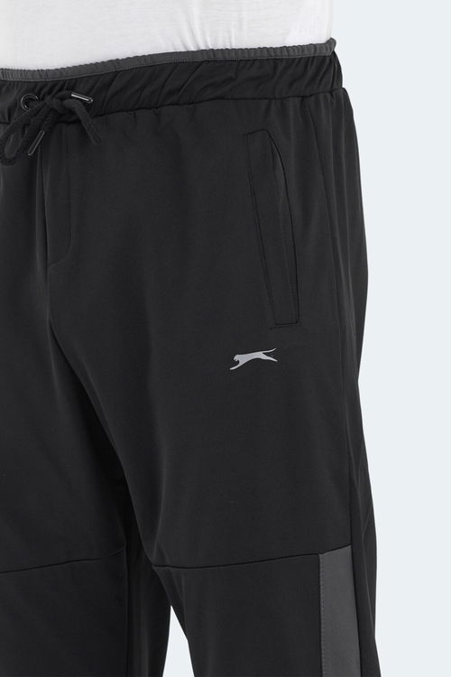 Slazenger OXFORD IN Erkek Cepli Siyah Eşofman Altı