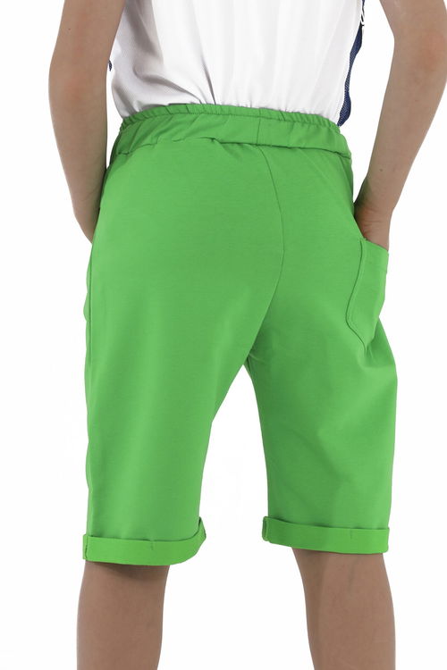 Slazenger PAGE IN Erkek Çocuk Cepli Yeşil Şort