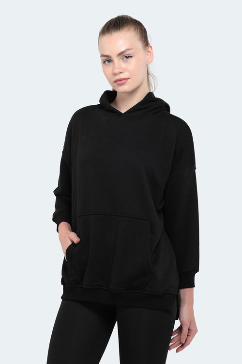 PAINTER I Oversize Kadın Sweatshirt Siyah