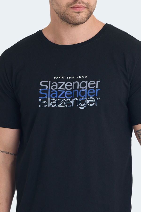Slazenger PALLU I Erkek Tişört Siyah
