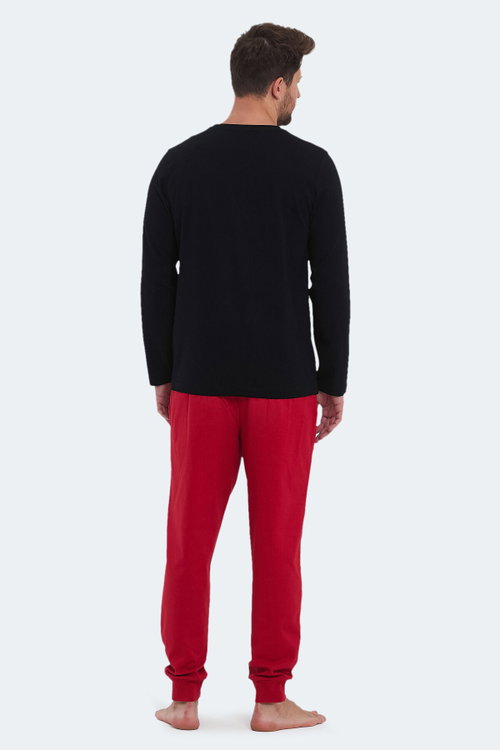 Slazenger PARTH IN Erkek Pamuklu Siyah Pijama