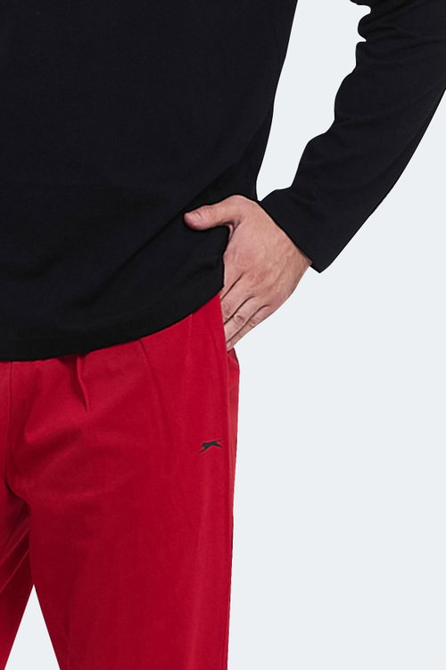 Slazenger PARTH IN Erkek Pamuklu Siyah Pijama