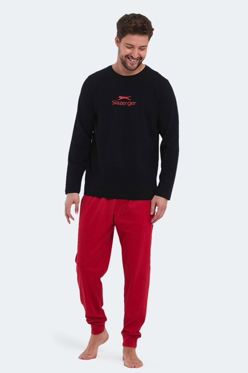 Slazenger PARTH IN Erkek Pamuklu Siyah Pijama