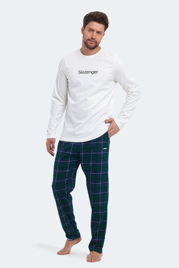 Slazenger PATRICK IN Erkek Pamuklu Beyaz Pijama