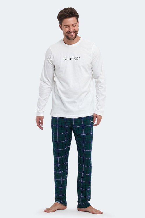 Slazenger PATRICK IN Erkek Pamuklu Beyaz Pijama