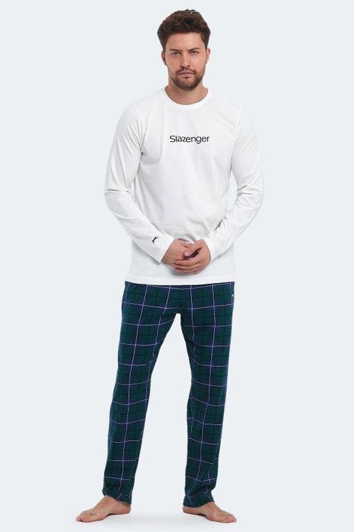 Slazenger PATRICK IN Erkek Pamuklu Beyaz Pijama