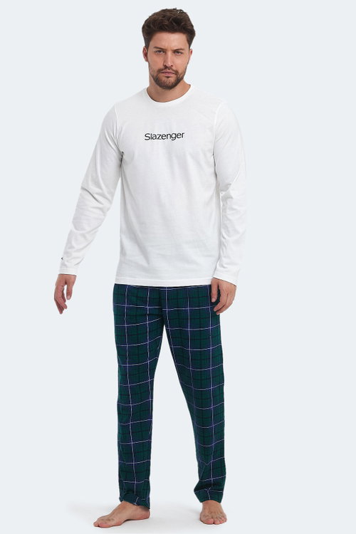 Slazenger PATRICK IN Erkek Pamuklu Beyaz Pijama