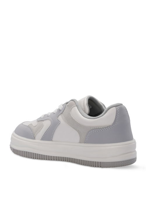 Slazenger PINTO I Kadın Gri / Beyaz Günlük Spor Ayakkabısı