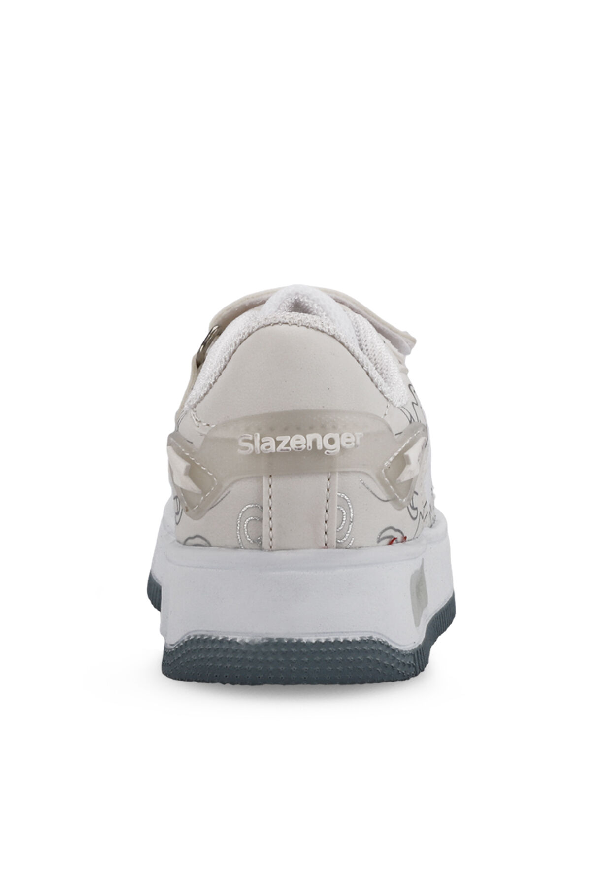Slazenger PREAT Unisex Çocuk Cırt Cırtlı Beyaz Günlük Spor Ayakkabısı - Thumbnail