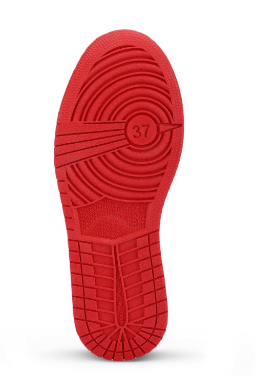 PRINCE I Sneaker Kadın Ayakkabı Beyaz / Siyah / Kırmızı