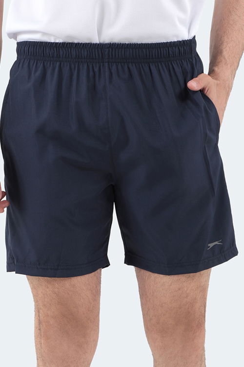 Slazenger RABI 2 li Set Erkek Cepli Deniz Şortu Koyu Gri - Lacivert Mayo