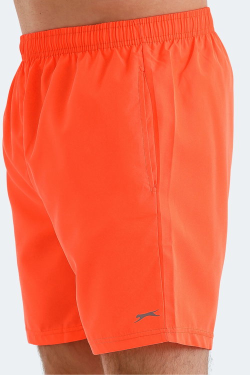 Slazenger RABI IN Erkek Cepli Deniz Şortu Neon Turuncu Mayo