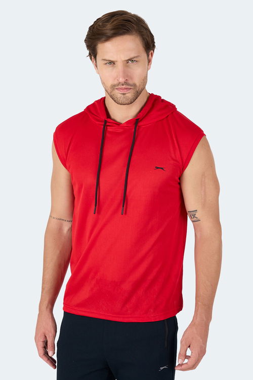 Slazenger RAG Erkek Kolsuz Kırmızı Tişört