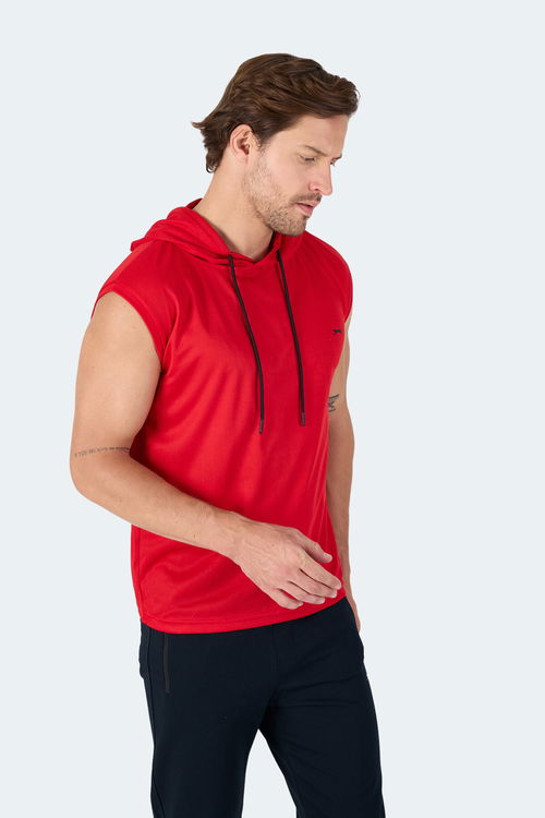 Slazenger RAG Erkek Kolsuz Kırmızı Tişört