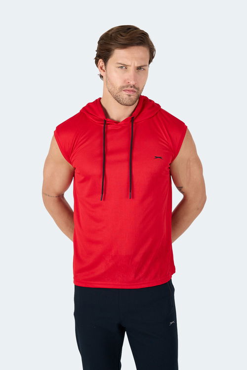 Slazenger RAG Erkek Kolsuz Kırmızı Tişört