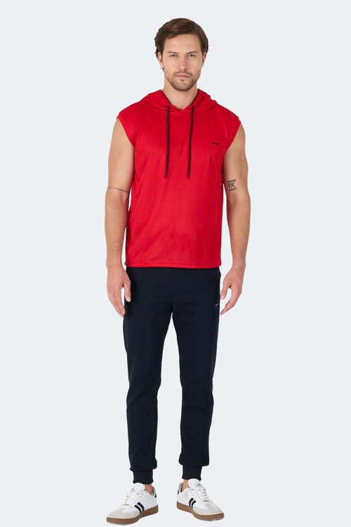 Slazenger RAG Erkek Kolsuz Kırmızı Tişört