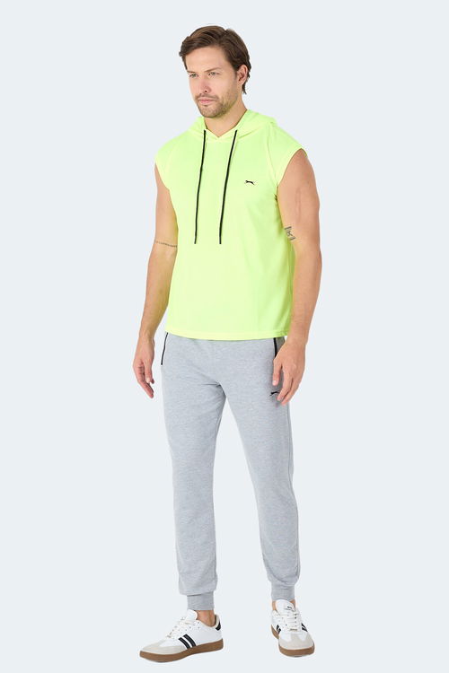 Slazenger RAG Erkek Kolsuz Neon Sarı Tişört