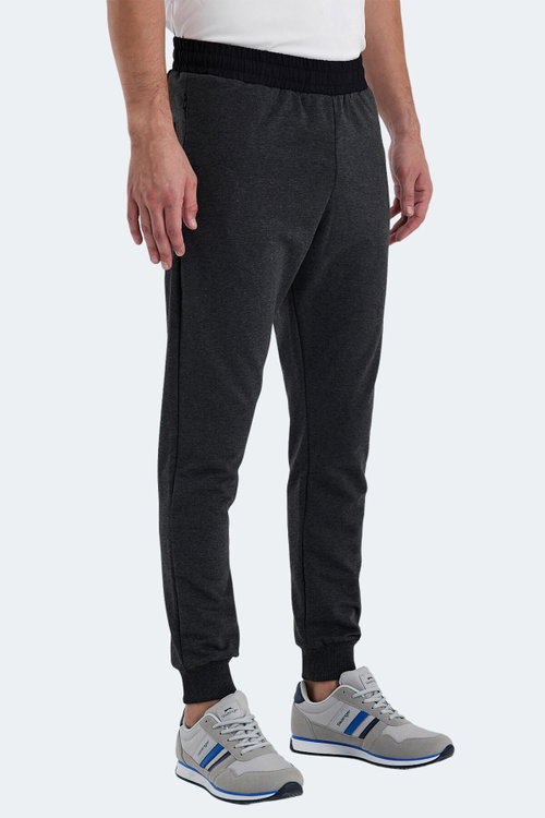 Slazenger RAJKO IN Erkek Fermuar Cepli Slim Fit Antrasit Eşofman Altı