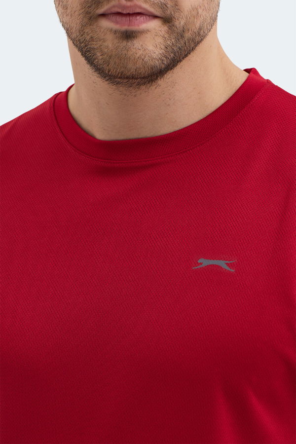 Slazenger RAJYA Erkek Kolsuz Kırmızı Tişört