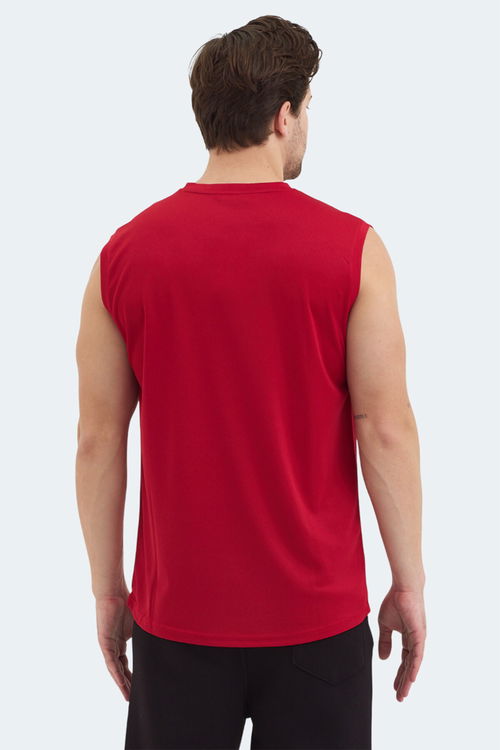 Slazenger RAJYA Erkek Kolsuz Kırmızı Tişört