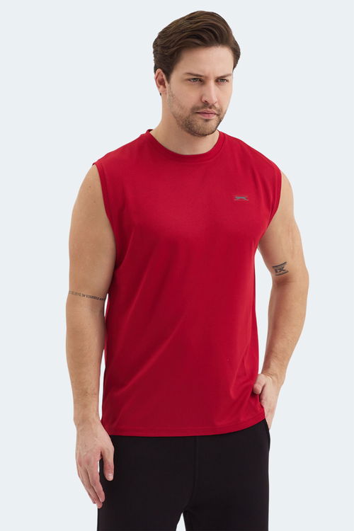 Slazenger RAJYA Erkek Kolsuz Kırmızı Tişört