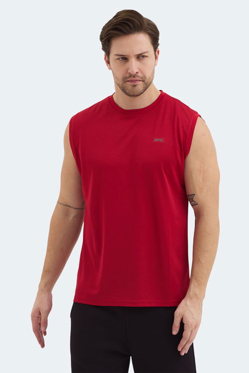 Slazenger RAJYA Erkek Kolsuz Kırmızı Tişört