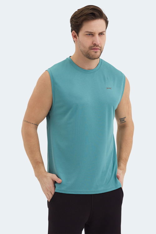 Slazenger RAJYA Erkek Kolsuz Nane Tişört