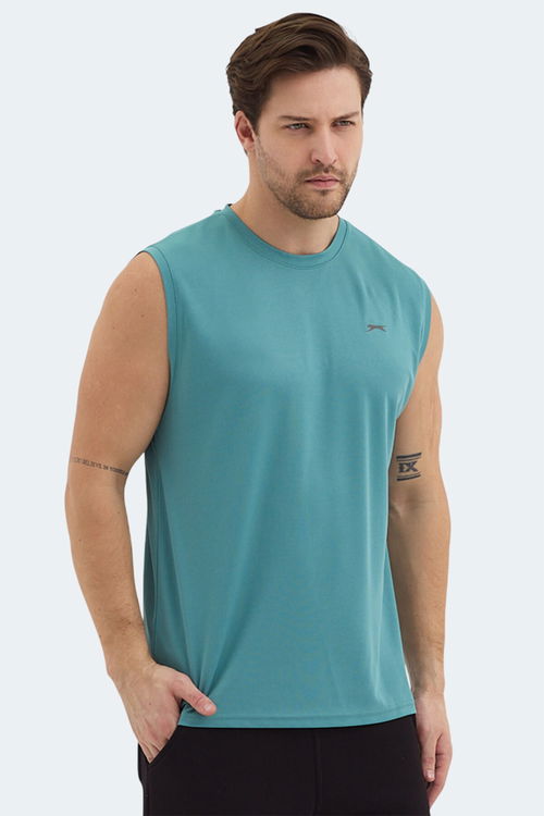 Slazenger RAJYA Erkek Kolsuz Nane Tişört