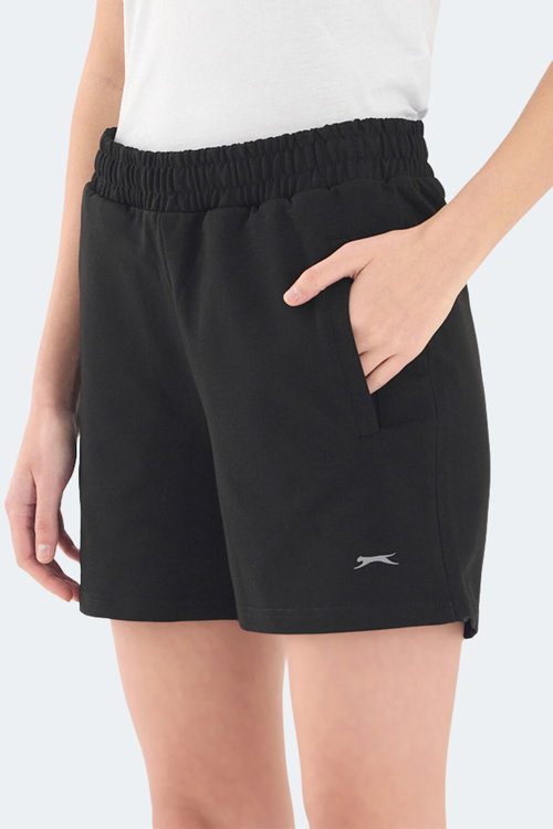 Slazenger RAMLAH 2 li Set Kadın Cepli Siyah - Bej Şort