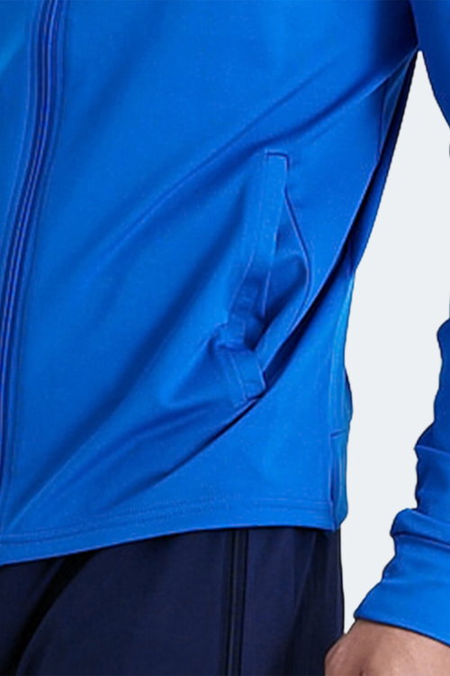 Slazenger RARELY Erkek Fermuarlı Dik Yaka Cepli Saks Mavi Eşofman Takımı