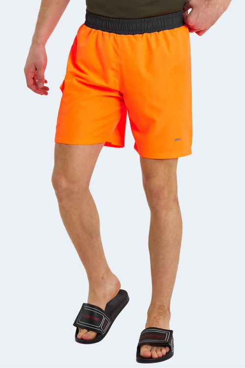 Slazenger RASMUS IN Erkek Cepli Deniz Şortu Turuncu Mayo