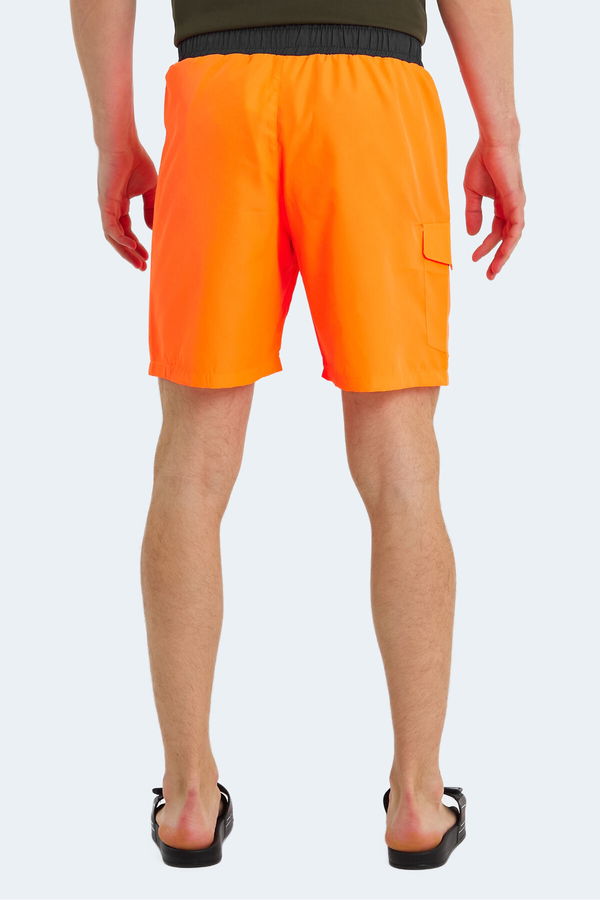 Slazenger RASMUS IN Erkek Cepli Deniz Şortu Turuncu Mayo