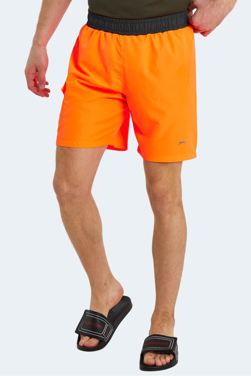 Slazenger RASMUS IN Erkek Cepli Deniz Şortu Turuncu Mayo