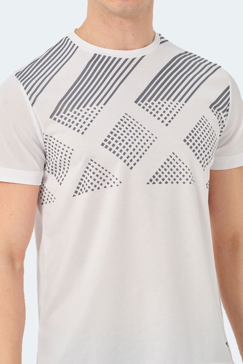 Slazenger RED IN Erkek Beyaz Tişört