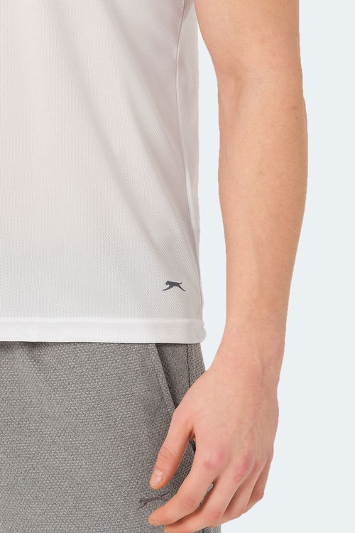 Slazenger RED IN Erkek Beyaz Tişört