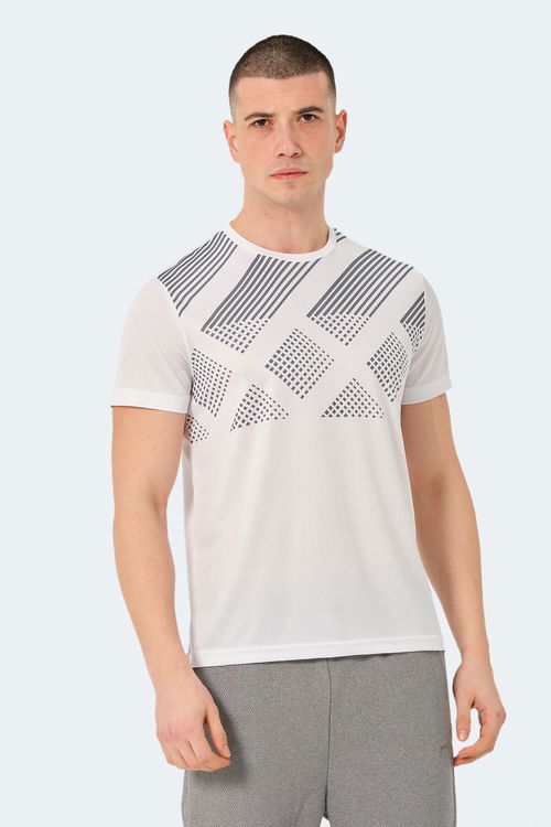 Slazenger RED IN Erkek Beyaz Tişört