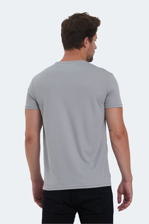 Slazenger REPUBLIC MTR Erkek Açık Gri Tişört