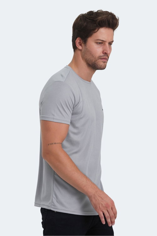 Slazenger REPUBLIC MTR Erkek Açık Gri Tişört