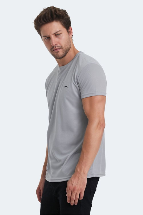 Slazenger REPUBLIC MTR Erkek Açık Gri Tişört