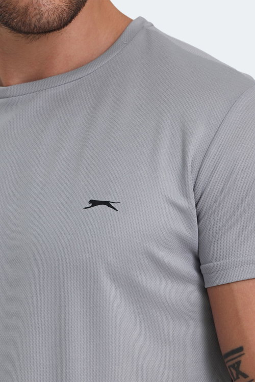 Slazenger REPUBLIC MTR Erkek Açık Gri Tişört