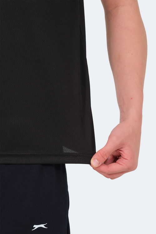 Slazenger REPUBLIC MTR Erkek Siyah Tişört