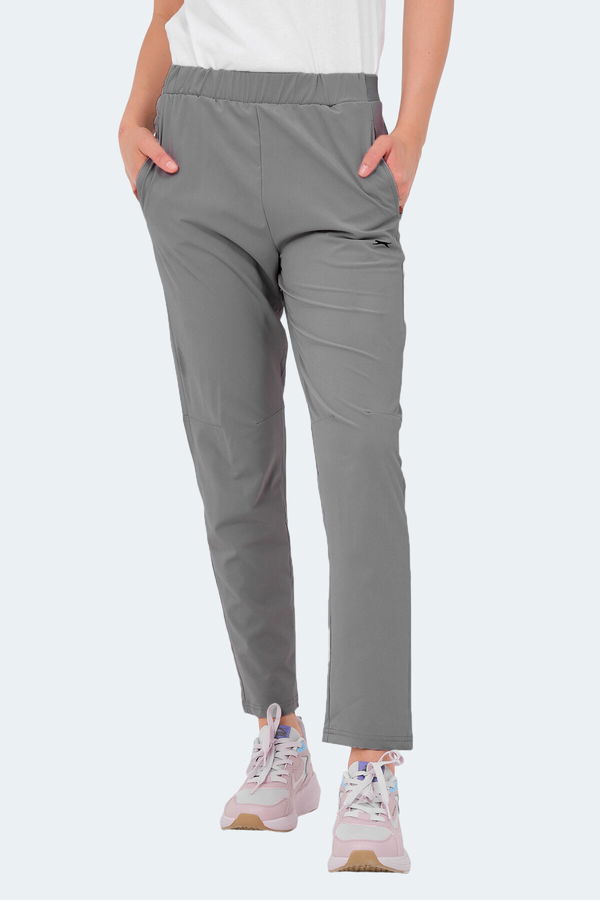 Slazenger RETAIN IN Kadın Cepli Gri Eşofman Altı