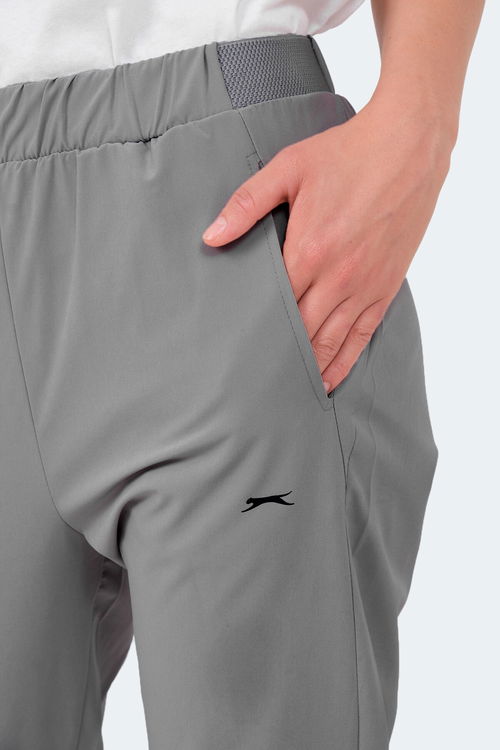 Slazenger RETAIN IN Kadın Cepli Gri Eşofman Altı