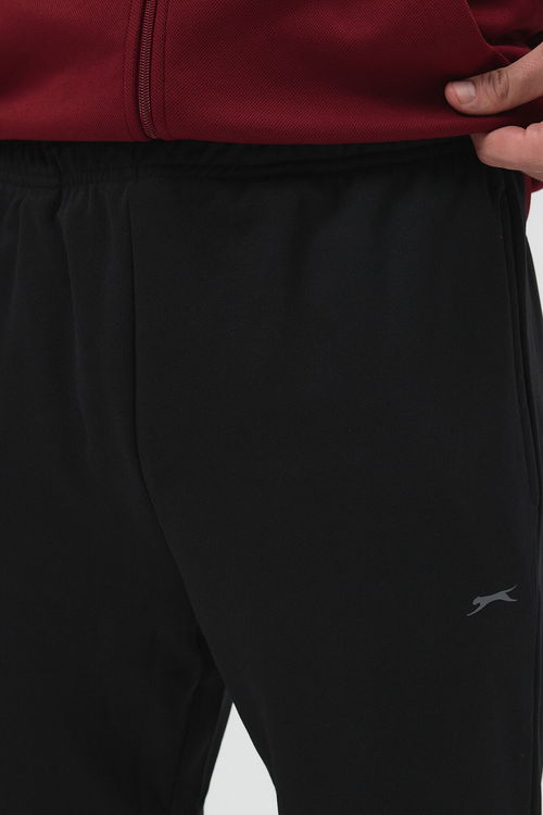 Slazenger RICH Erkek Fermuarlı Kapüşonlu Cepli Bordo Eşofman Takımı