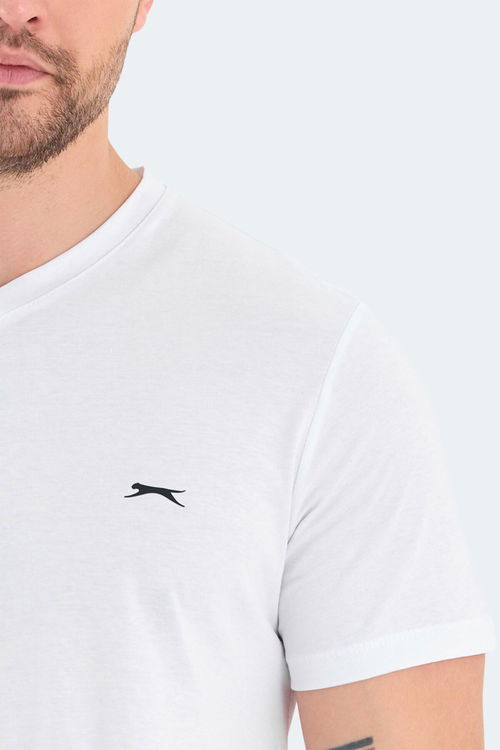 Slazenger RIVALDO 3lü Set Erkek Tişört Beyaz - Gri - Siyah