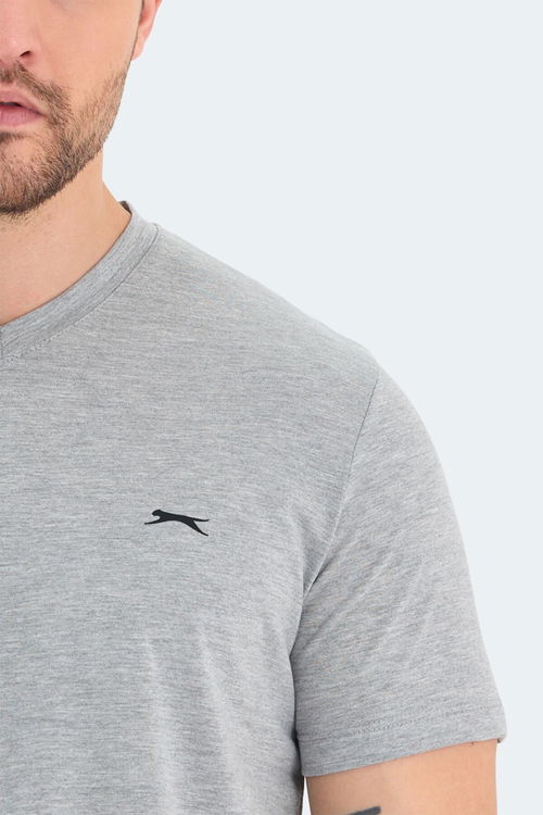 Slazenger RIVALDO 3lü Set Erkek Tişört Beyaz - Gri - Siyah