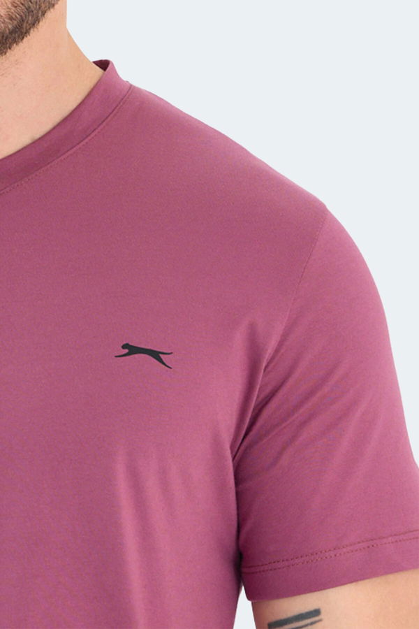 Slazenger RIVALDO Erkek V Yaka Gül Tişört