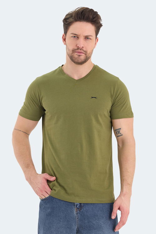 Slazenger RIVALDO 3lü Set Erkek Tişört Haki - Bordo - Mavi